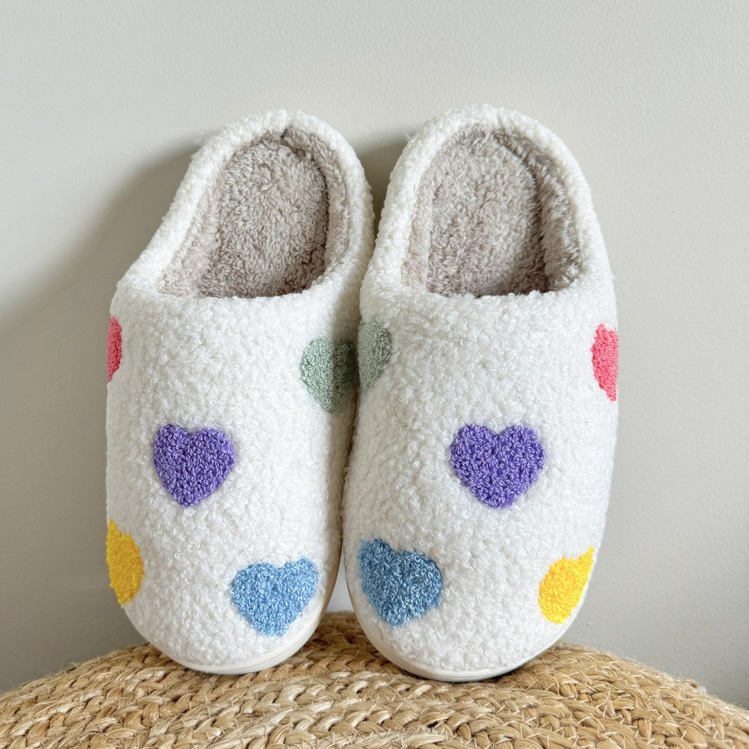 Chic Dubois™ | Colourful Heart Slippers