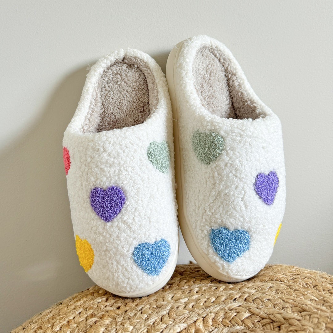 Chic Dubois™ | Colourful Heart Slippers