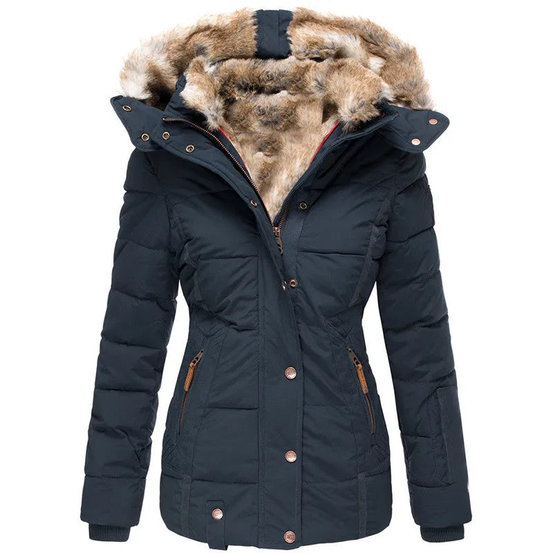 Chic Dubois™ | Manteau d'hiver chaud avec doublure en fourrure