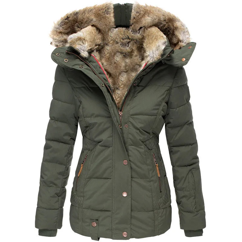 Chic Dubois™ | Manteau d'hiver chaud avec doublure en fourrure