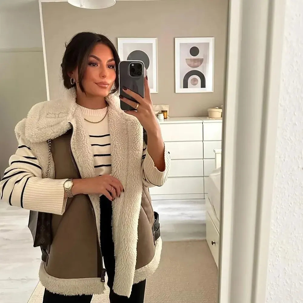 Chic Dubois™ | FREYA - Gilet Teddy