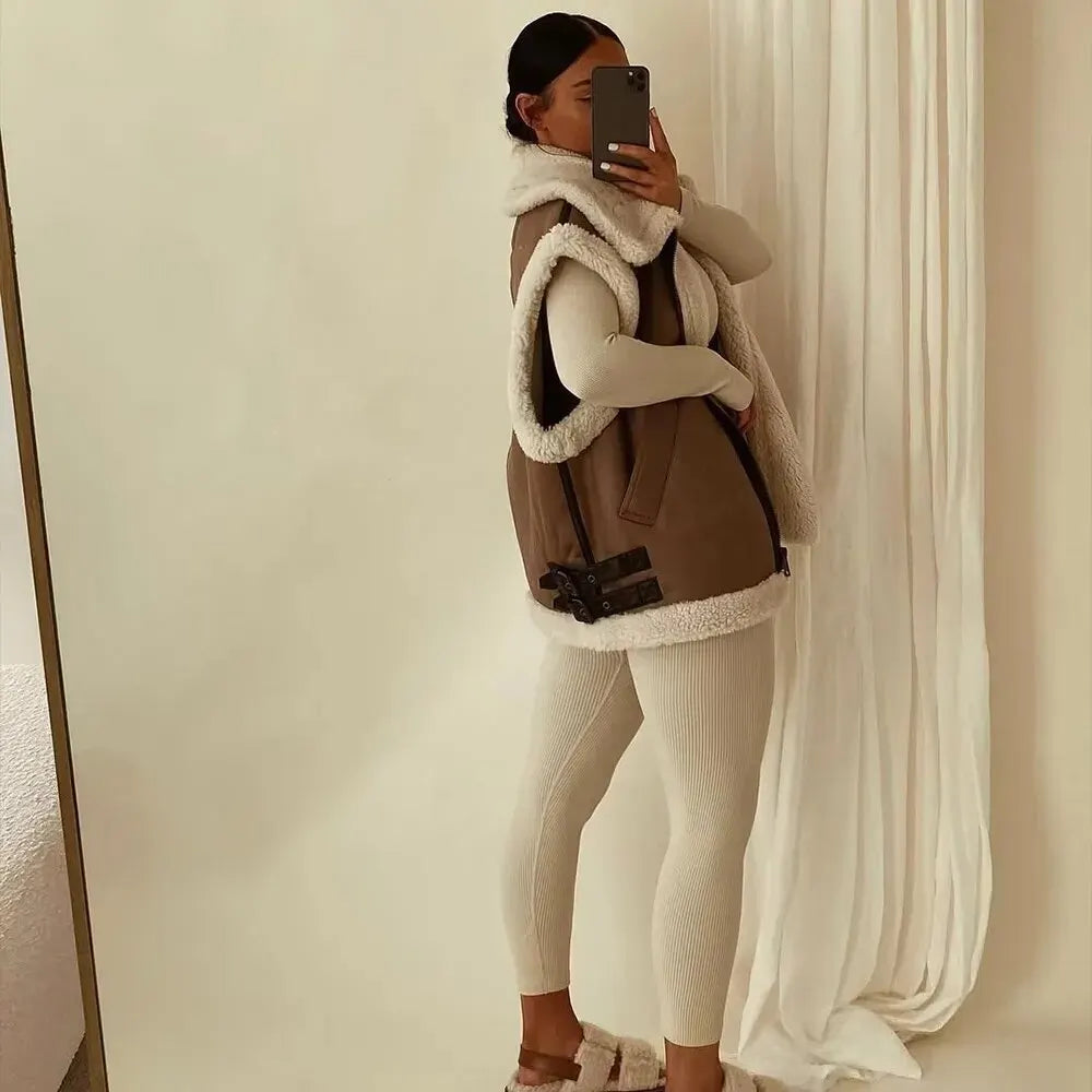 Chic Dubois™ | FREYA - Gilet Teddy