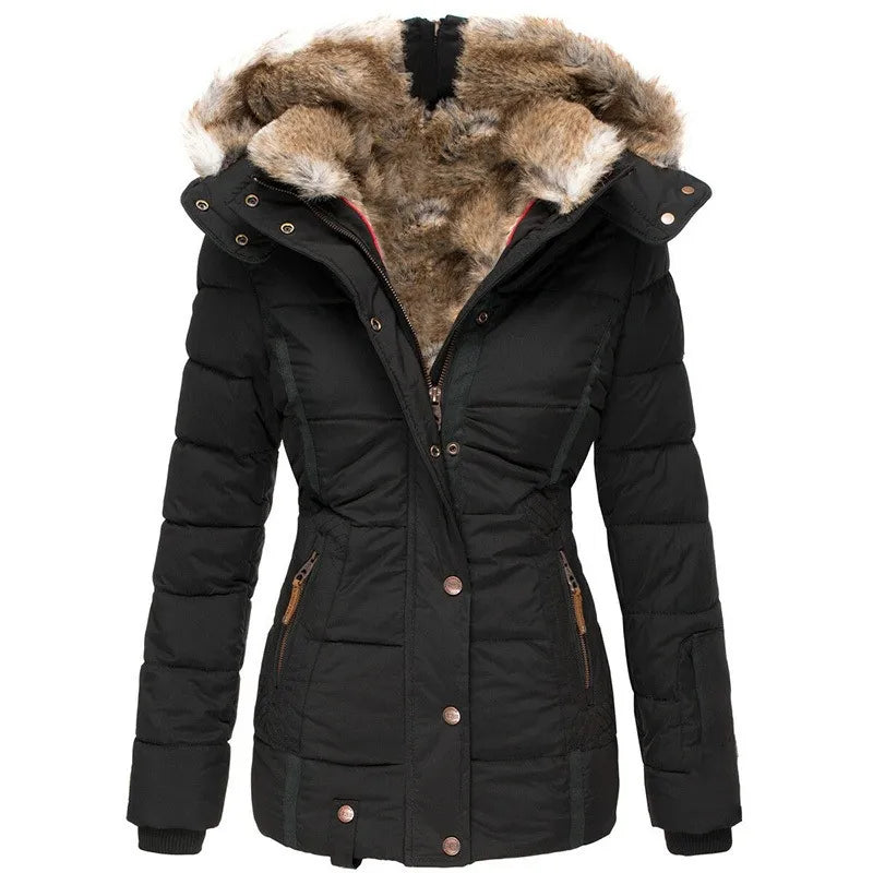 Chic Dubois™ | Manteau d'hiver chaud avec doublure en fourrure