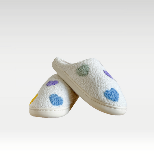 Chic Dubois™ | Colourful Heart Slippers